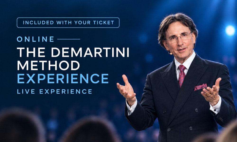 Included with your ticket — The Demartini Method Experience online live experience